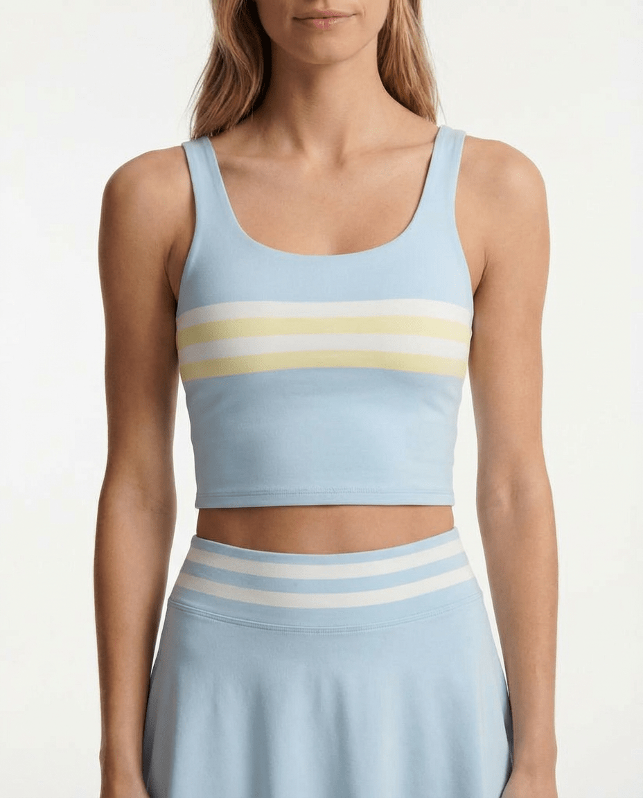 Paula Tank Stripped Baby Blue